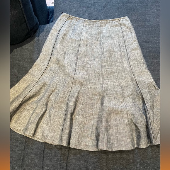 Mario Serrani Dresses & Skirts - Mario Serrani Gray Midi Panel Flare Skirt